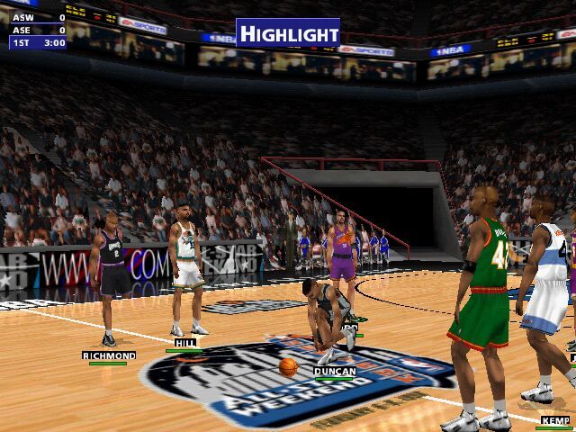NBA Live 99 screenshot 5 for Playstation